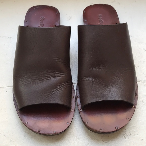 Barely worn See by Chloe Romy slides - Picture 2 of 4